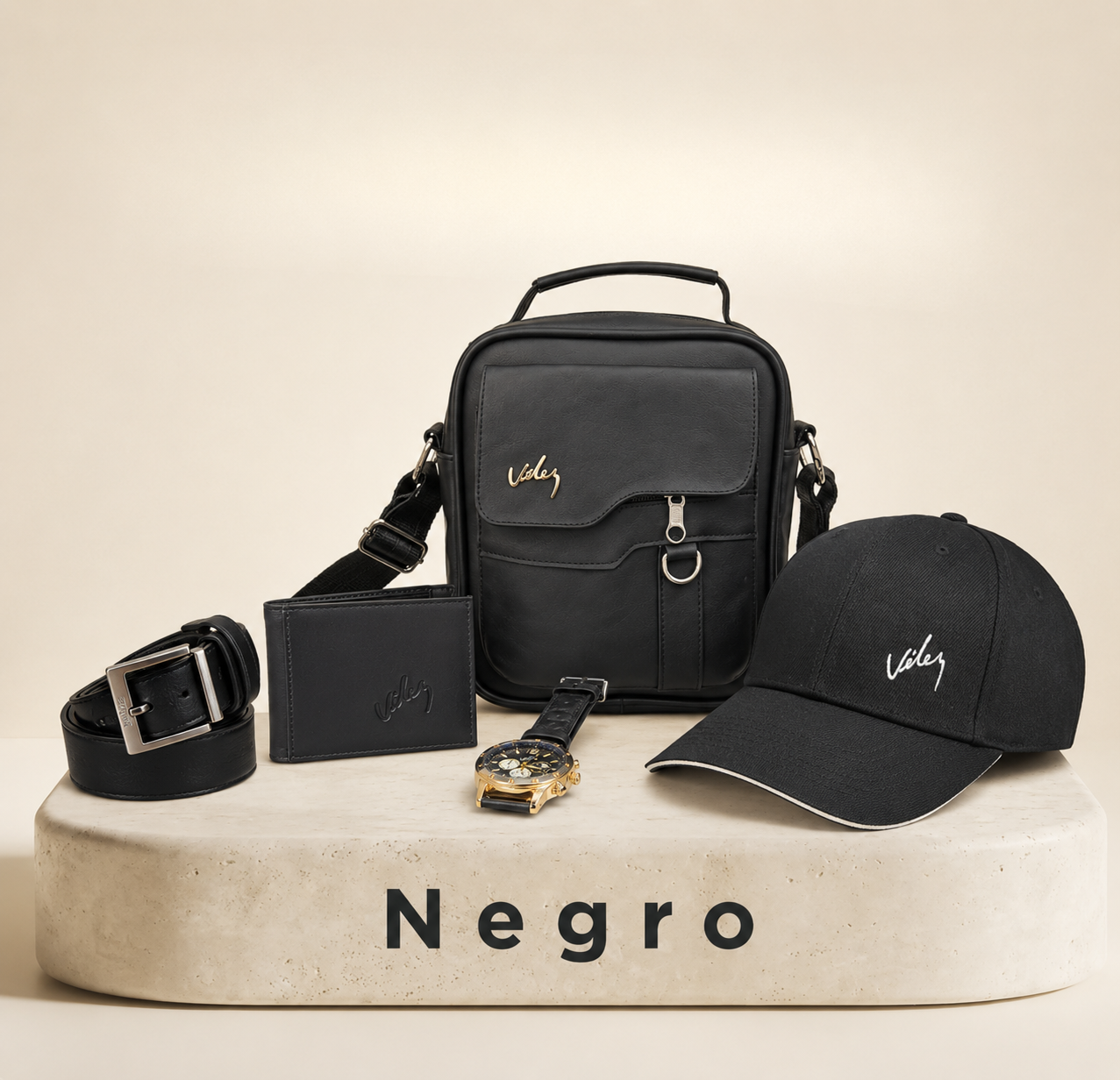 Kit Regalo para Papá – Carriel+Reloj+Billetera+Correa+Gorra