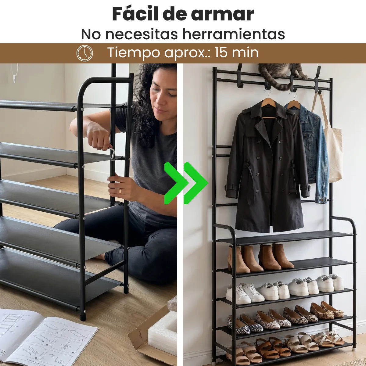 Organizador de 5 niveles - Zapatero y Ropero