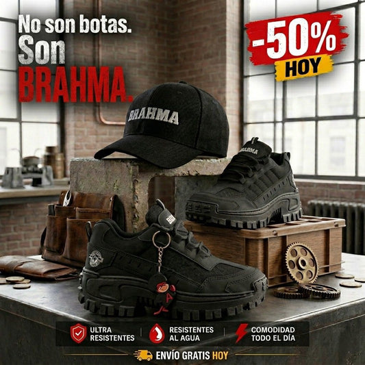 📢 COMBO Brahma: Zapatos + Gorra Gratis | 50% OFF